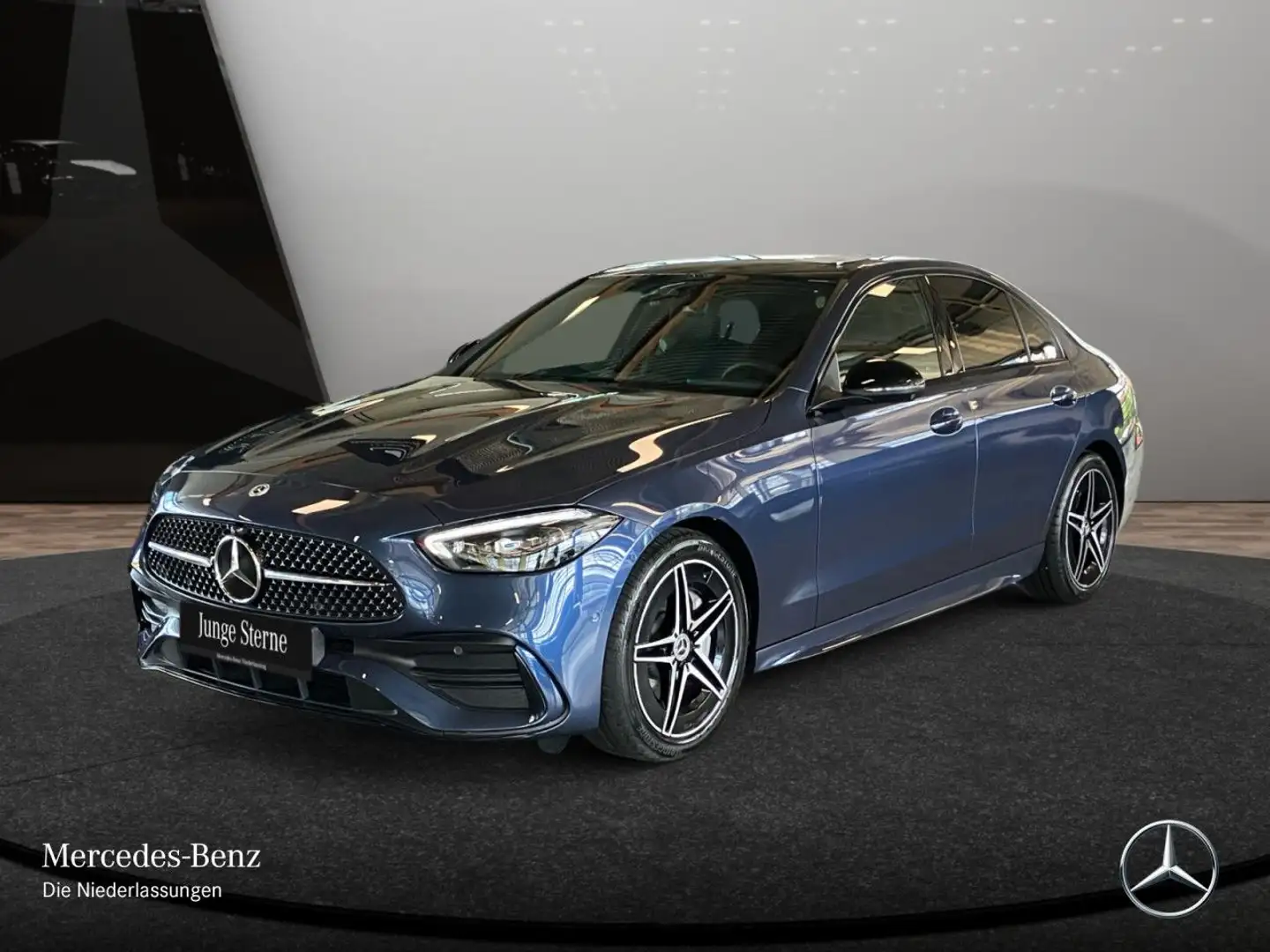 Mercedes-Benz C 200 AMG+NIGHT+PANO+360+TOTW+KEYLESS+9G Blau - 2