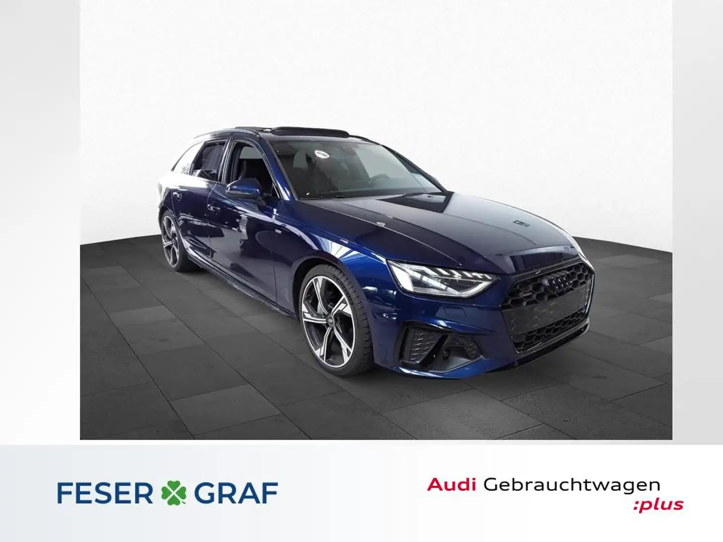 Audi A4 Avant 40 TDI qu S tr. S line Competition-Pano-S Si Blauw - 1