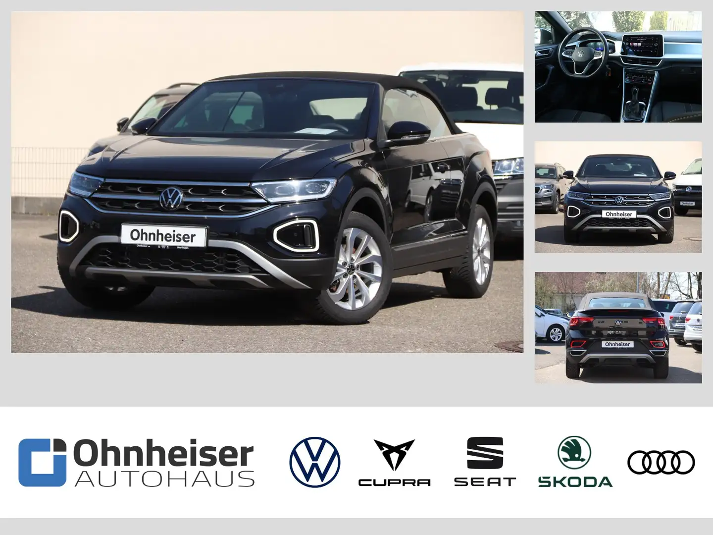 Volkswagen T-Roc Cabriolet 1.5 TSI Style DSG*NAVI*SHZ*KAMERA* Schwarz - 1