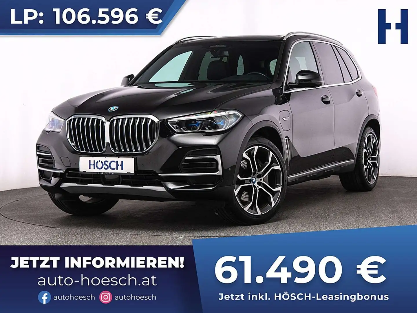 BMW X5 xDrive 45e xLine TRAUMEXTRAS WENIG KM Noir - 1
