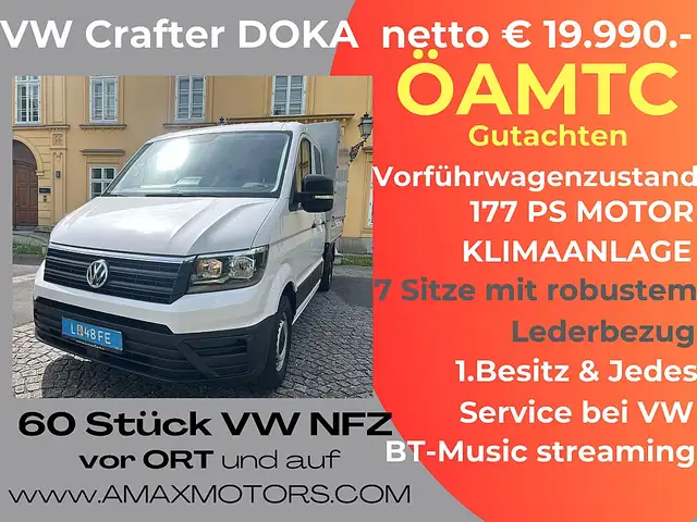 Volkswagen Crafter Crafter 35 Doka-Pritsche MR 2,0 TDI BMT