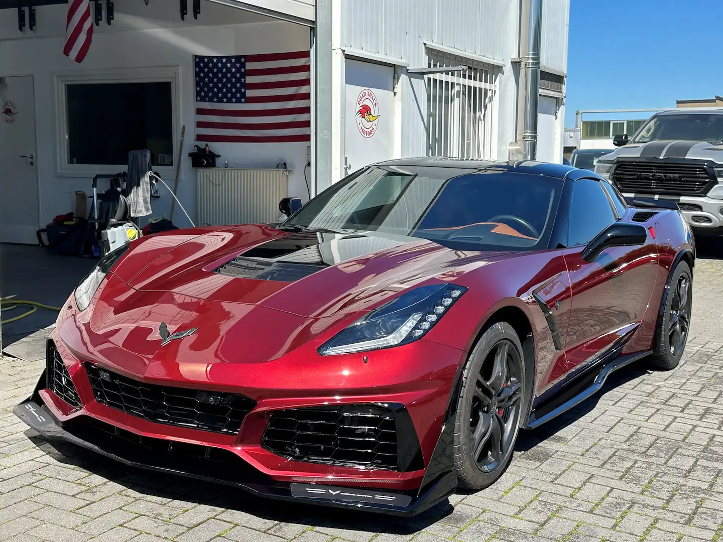 Corvette C7 Stingray 3LT HUD Nappaleder Vollaustattung Rot - 1