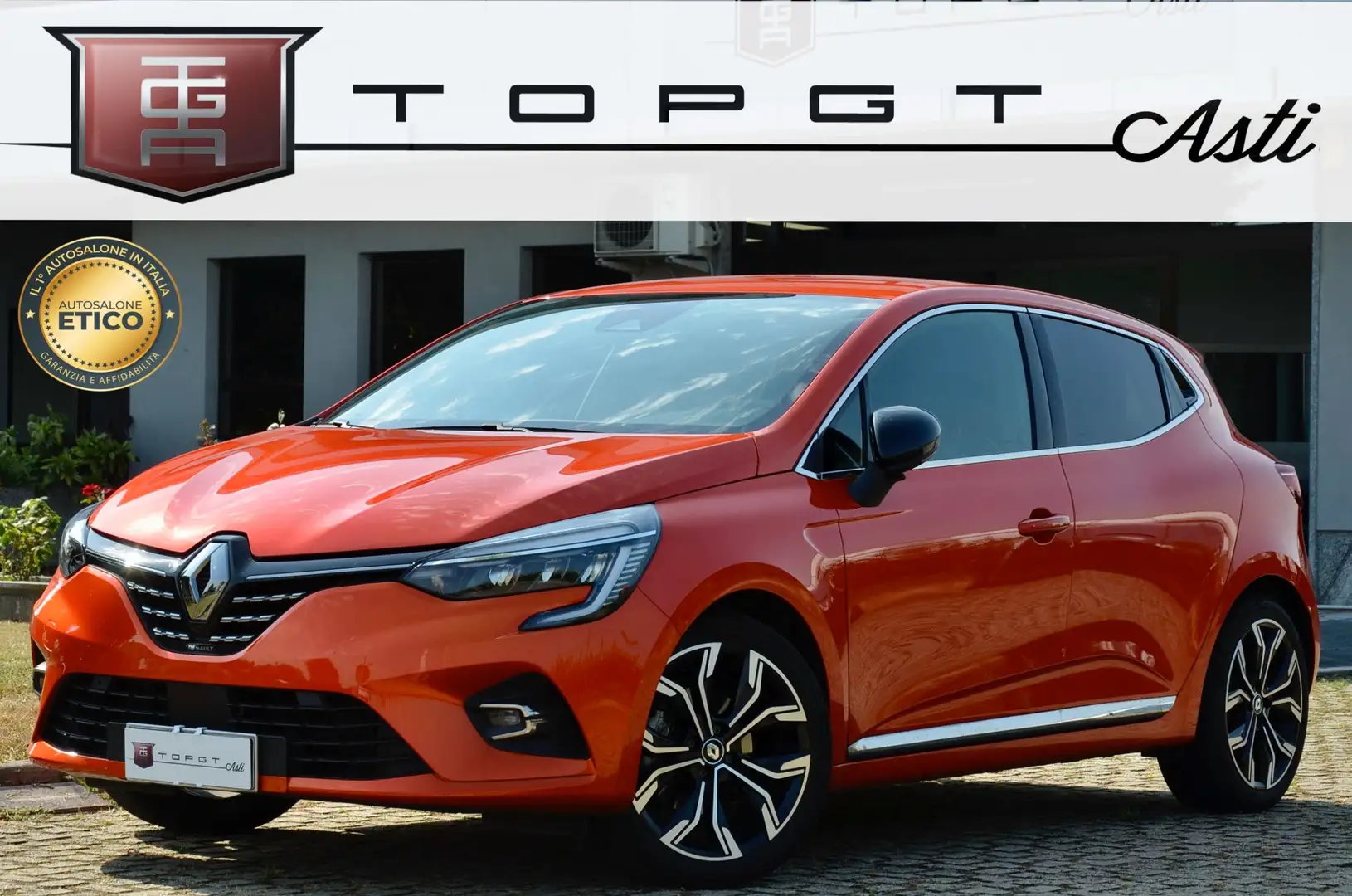 Renault Clio 1.6 E-Tech full hybrid Evolution 145cv GAR. UFF Arancione - 1