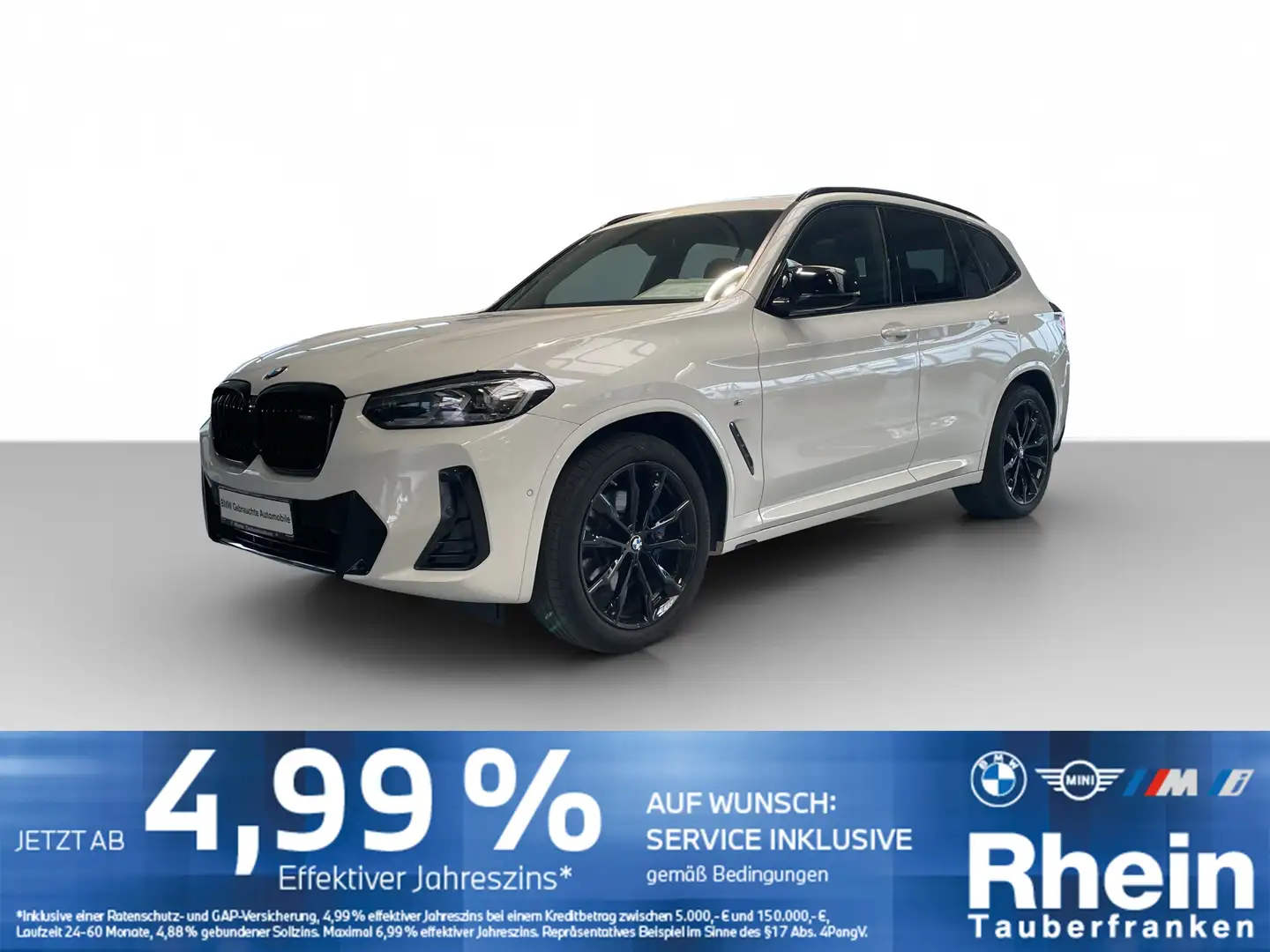 BMW X3 M 40i NaviProf*HUD*Panorama*AHK*Parkassist. Weiß - 1