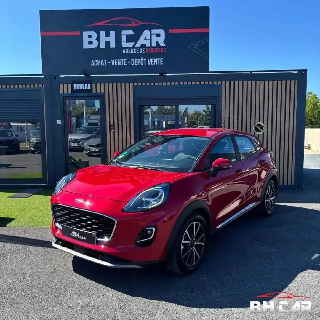 Ford Puma 1.0 FLEXIFUEL 125 TITANIUM BUSINESS Rouge - 1