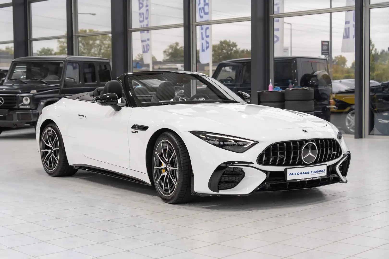 Mercedes-Benz SL 43 AMG *DYNAMIK+*BURM*MASSAGE*NIGHT II*360*R20 Blanc - 2