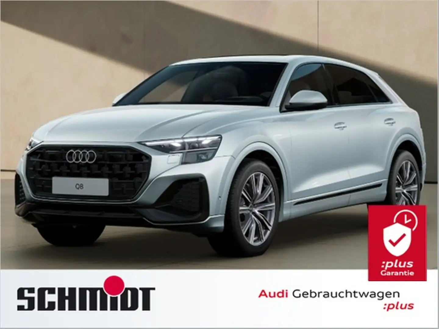 Audi Q8 50 TDI quattro Pano HD Matrix LED AHK HuD ACC L... Silber - 1