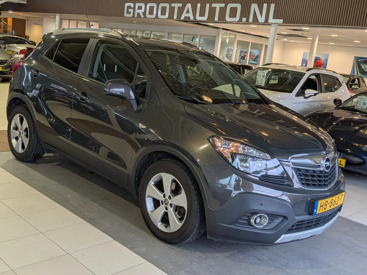 Opel Mokka 1.4 T Edition Airco, Cruise Control, Trekhaak, Stu Gris - 1