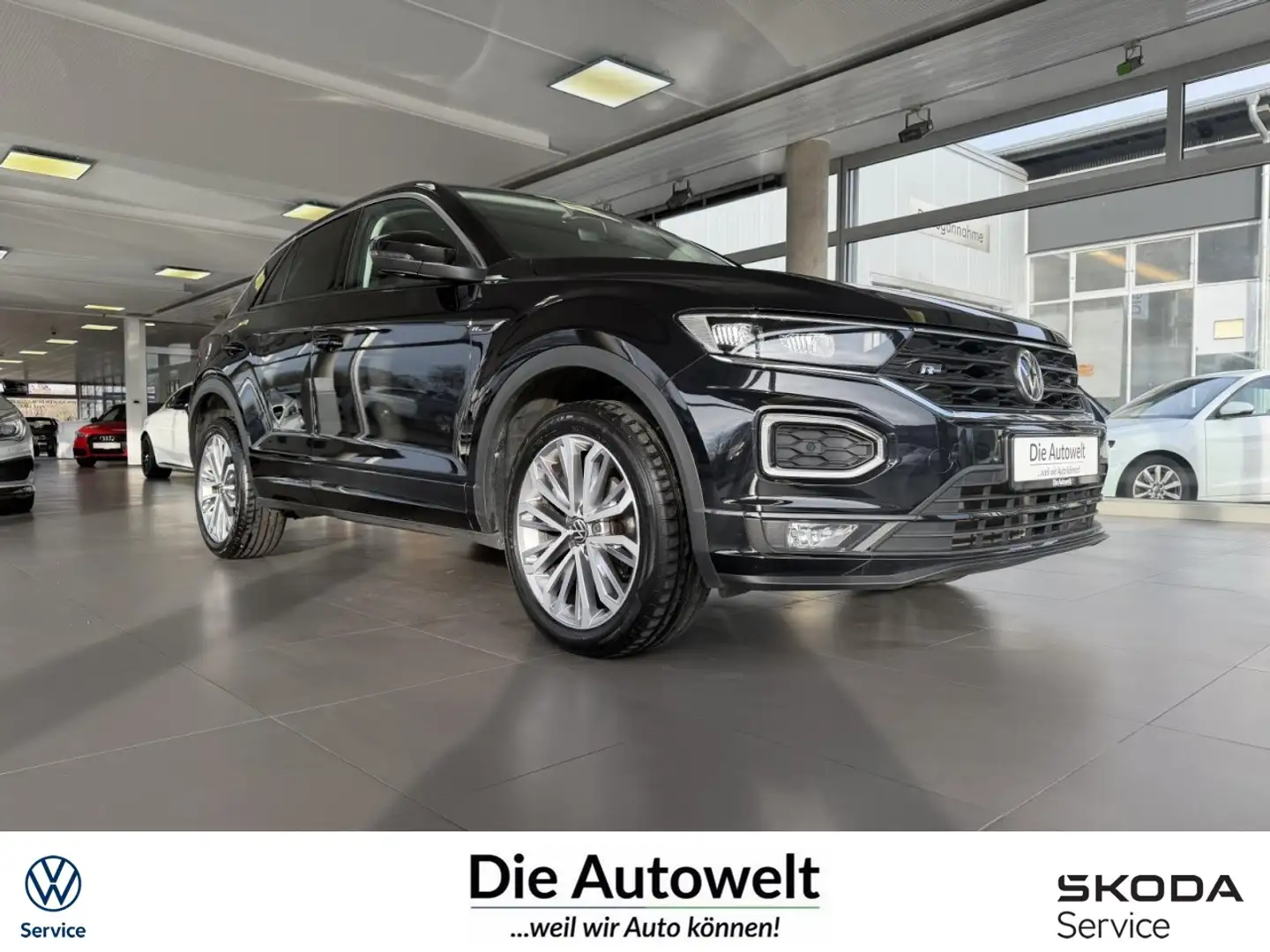 Volkswagen T-Roc 1.5 TSI DSG R-LINE NAVI LED ACC SHZG R-KAM Klima Schwarz - 1