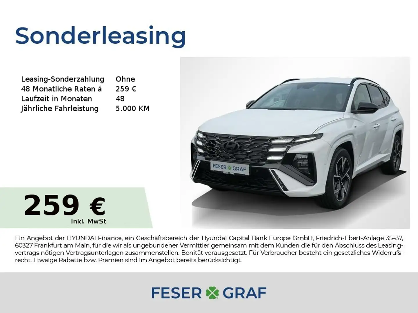 Hyundai TUCSON N-LINE X ASSIST.-PAKET MATRIX HeadUp 360° Blanco - 1