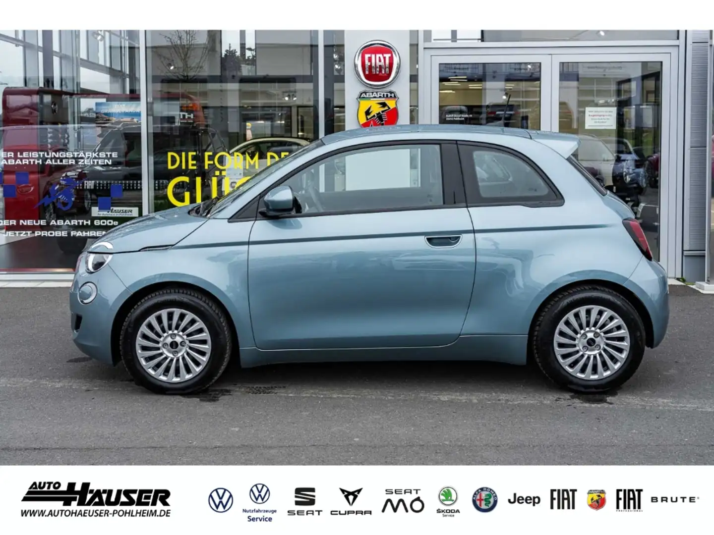 Fiat 500e Action 23 kWh 1.HAND EINPARKHILFE APPLE ANDROID SO Albastru - 2