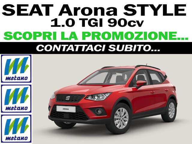 seat arona 1-0-tgi-metano-90cv-style-nuova-promo rosso