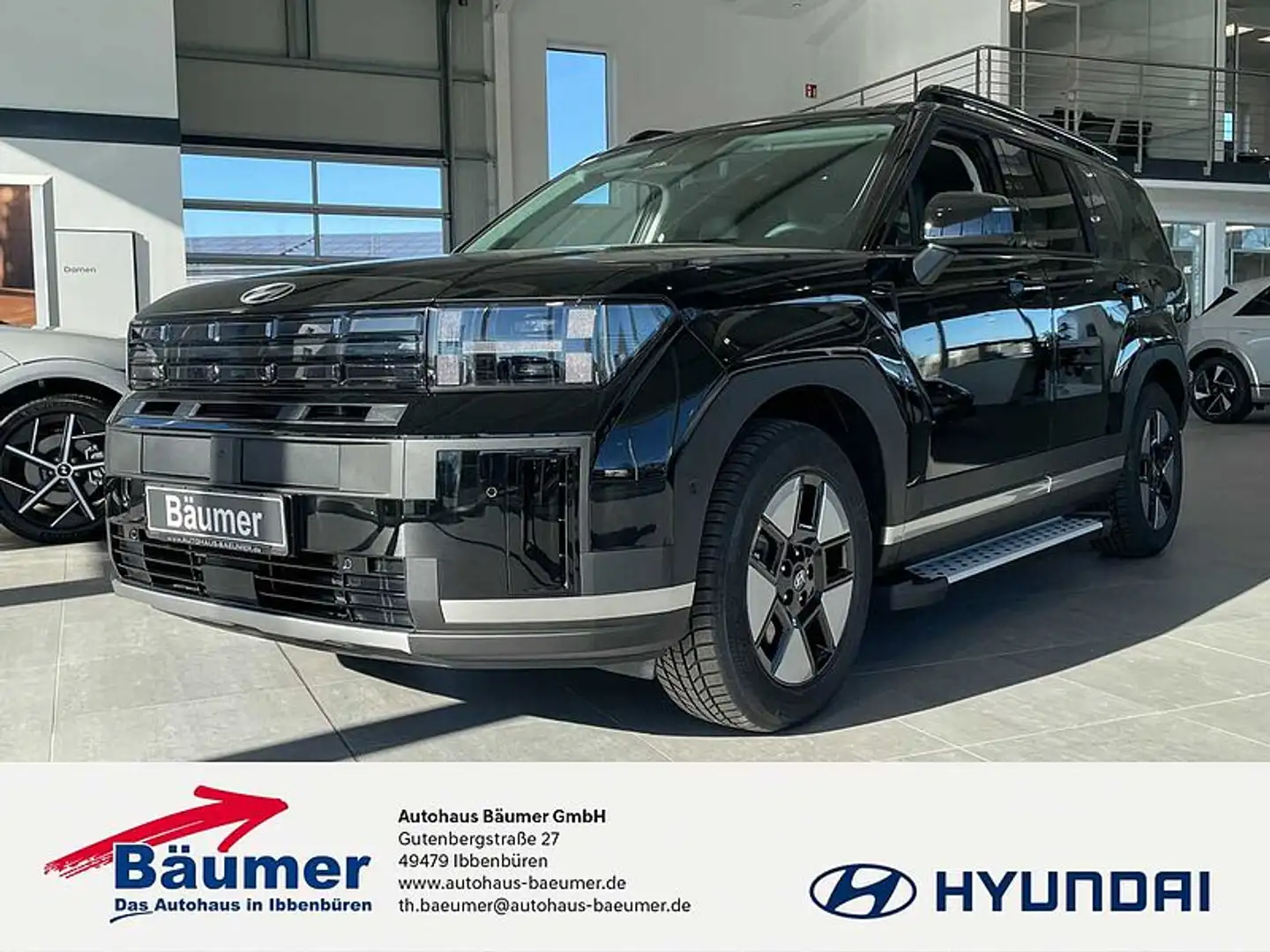Hyundai SANTA FE ** Hybrid ** SONDERMODELL INTRO ** INKL. TRITTBRET Schwarz - 1