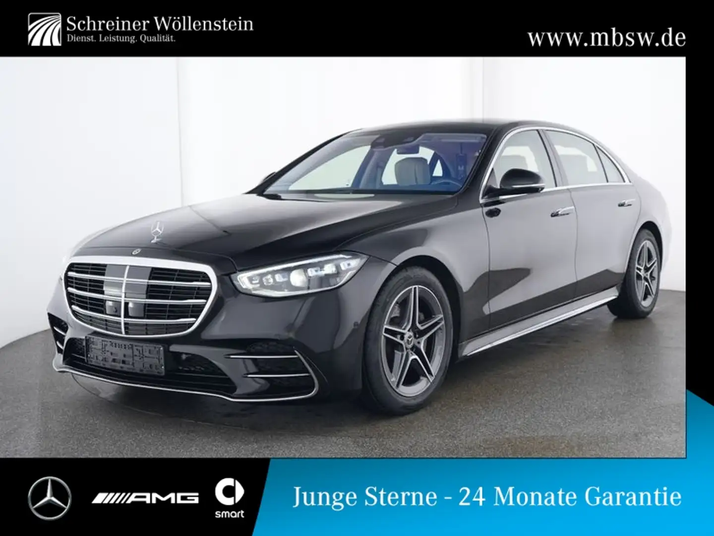 Mercedes-Benz S 450 4M L AMG*PANO*FOND-ENT*HAL*HUD-AR*DRIVEP Schwarz - 1