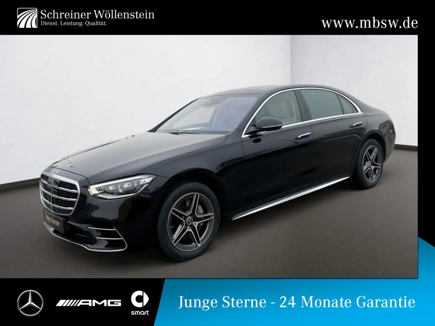 Mercedes-Benz S 450 4M L AMG*PANO*FOND-ENT*HAL*HUD-AR*DRIVEP Noir - 1