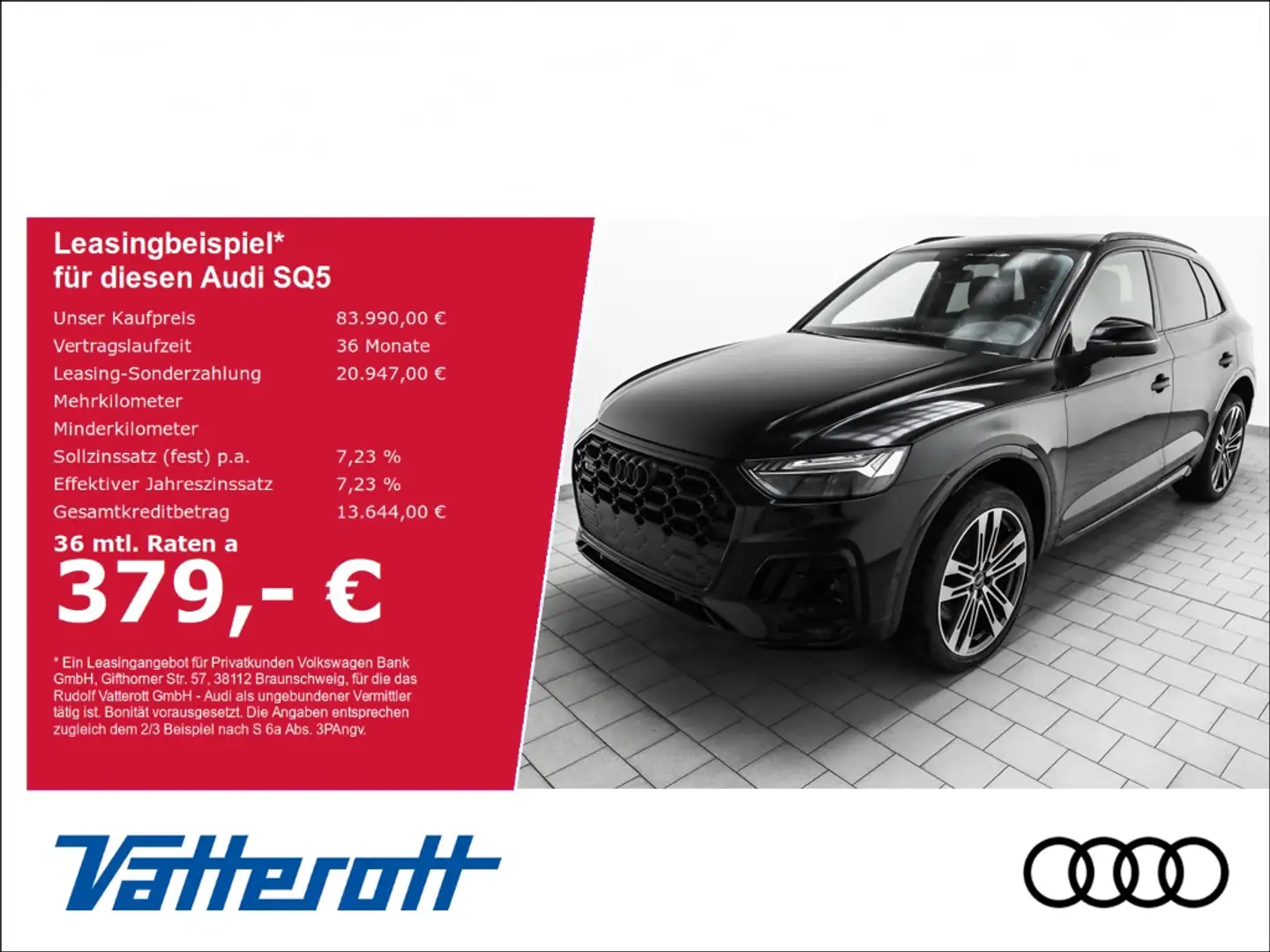 Audi SQ5 TDI sport ed. AHK B&O ACC HUD Pano Matrix Schwarz - 1