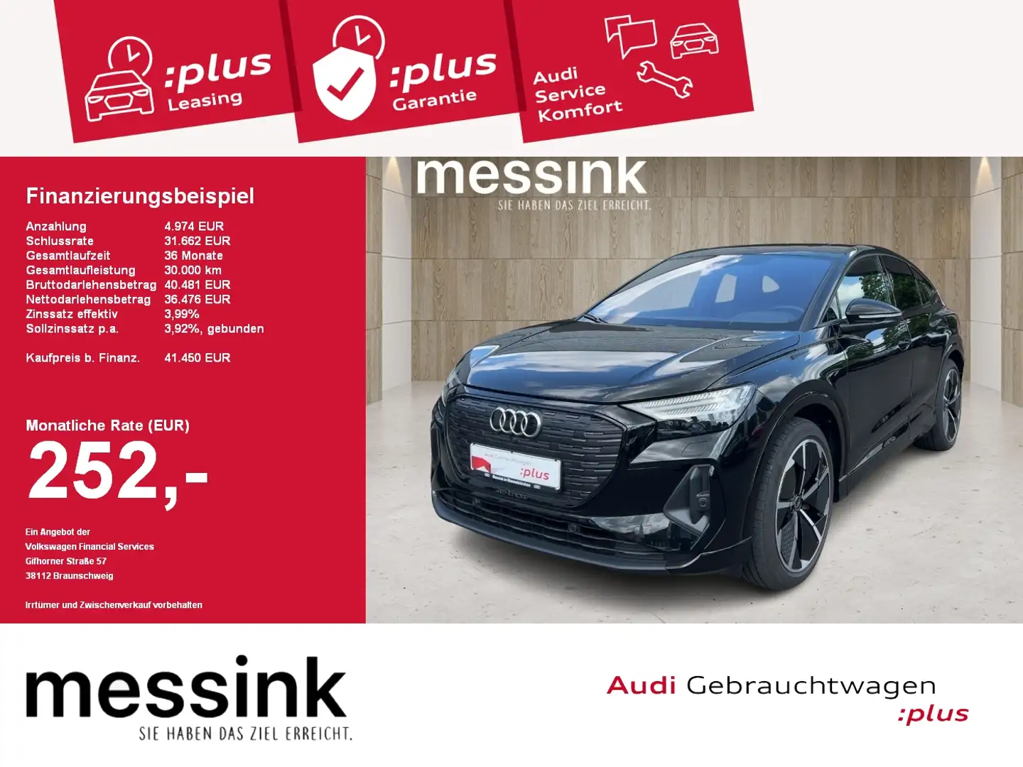 Audi Q4 e-tron Q4 Sportback e-tron 50 e-tron*S-line*quattro *Pano Schwarz - 1
