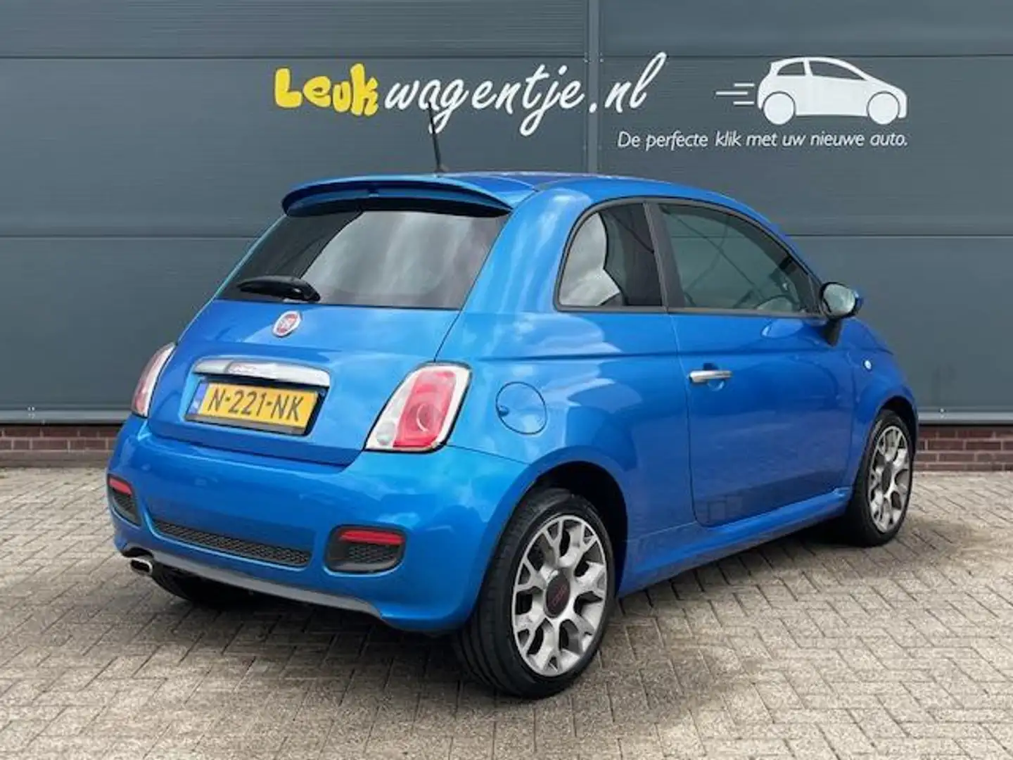 Fiat 500 1.2 500S *digitaal display *16 inch *sportstoelen Blauw - 2