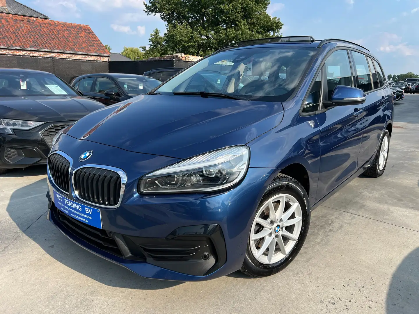 BMW 216 D GRAN TOURER 7 ZIT NAVI ZWART LEDER OPENDAK XENON Blauw - 1