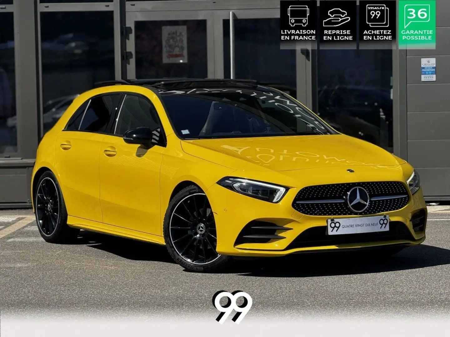 Mercedes-Benz A 200 200D AMG LINE 150CV TO BURMESTER REPRISE LOA LIVRA Giallo - 1