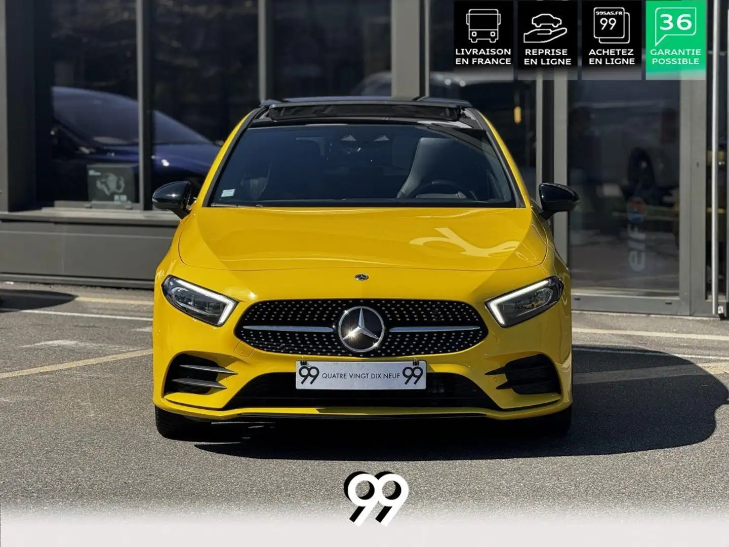 Mercedes-Benz A 200 200D AMG LINE 150CV TO BURMESTER REPRISE LOA LIVRA Giallo - 2