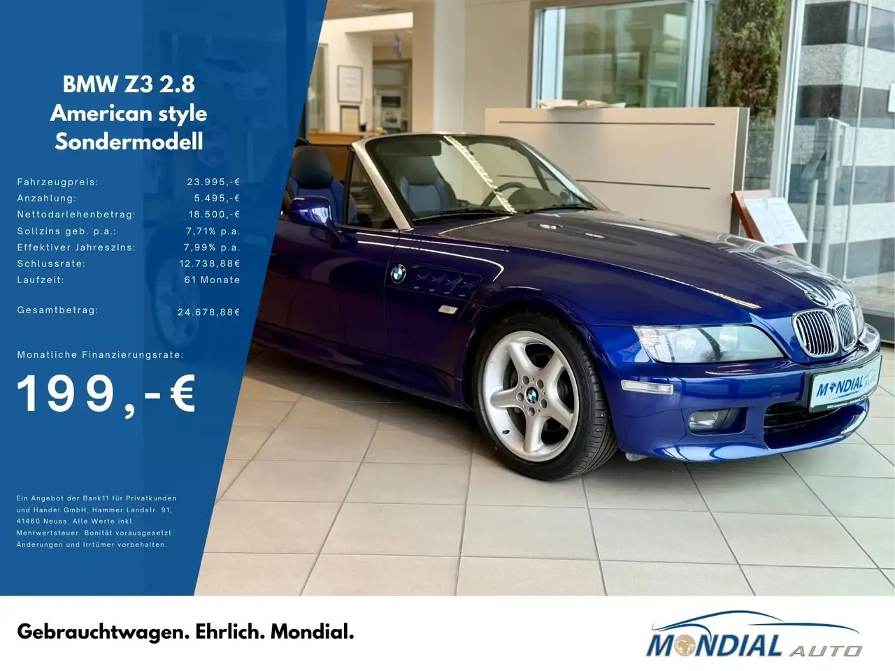 BMW Z3 Roadster 2.8 American style*Individual*Sammler*TOP, foto 1