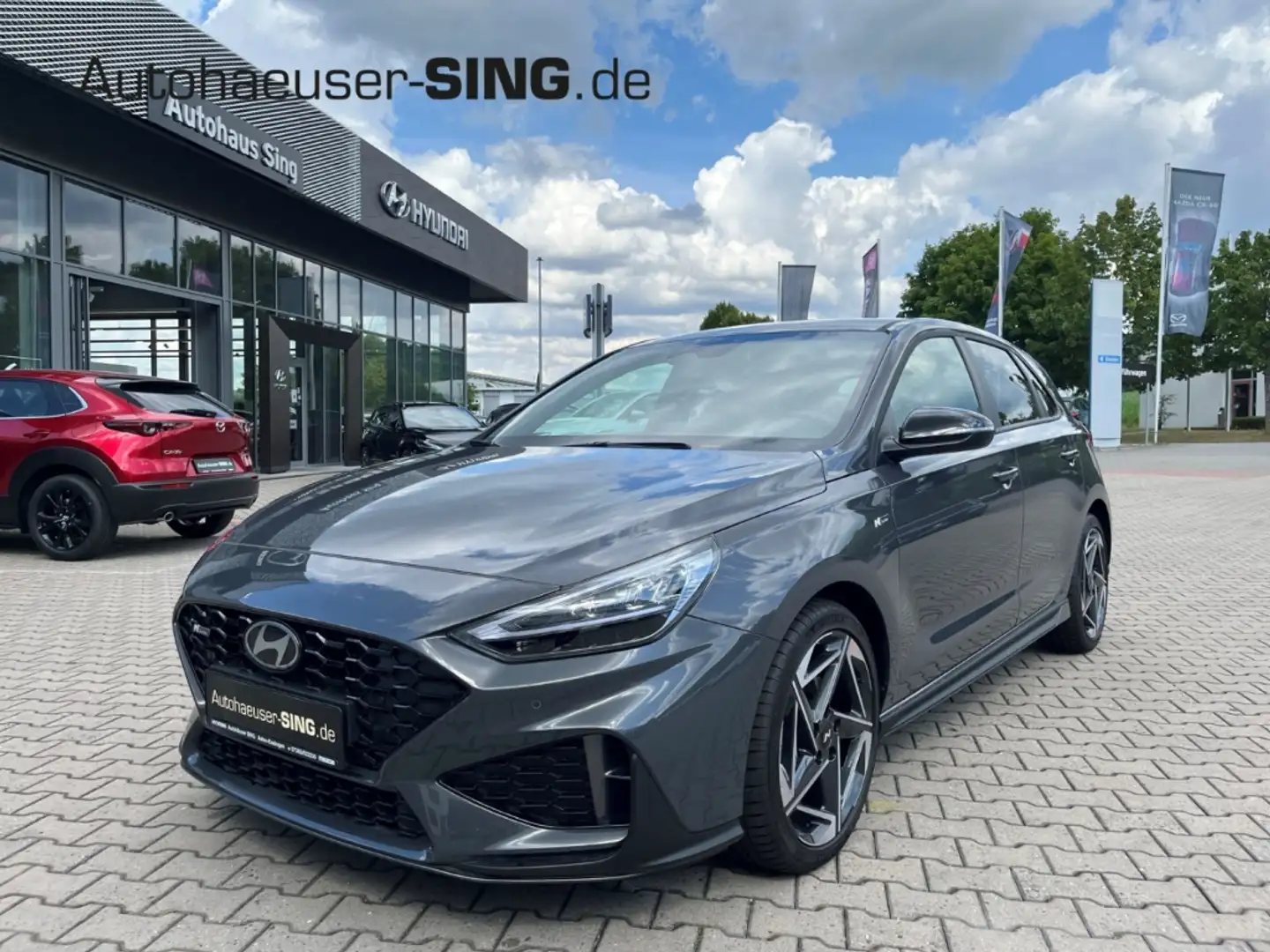 Hyundai i30 N-Line Automatik LED Navi PDC SHZ LHZ Kamera Grau - 1