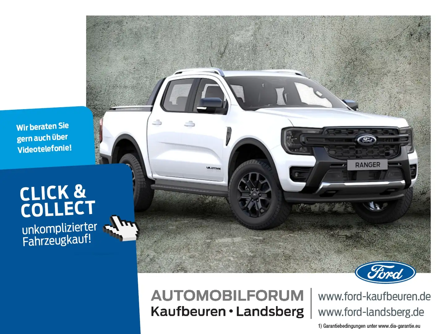 Ford Ranger Wildtrak 3.0 | AHK | Navi | Kamera | Laderaumrollo Weiß - 1