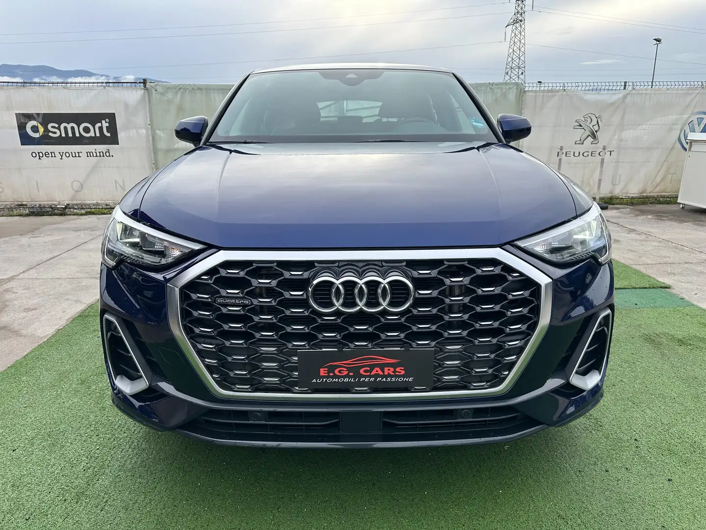 Audi Q3 2.0TDI*S-LINE*QUATTRO*200CV*VIRTUAL*AUT*GANCIO* Blu/Azzurro - 2