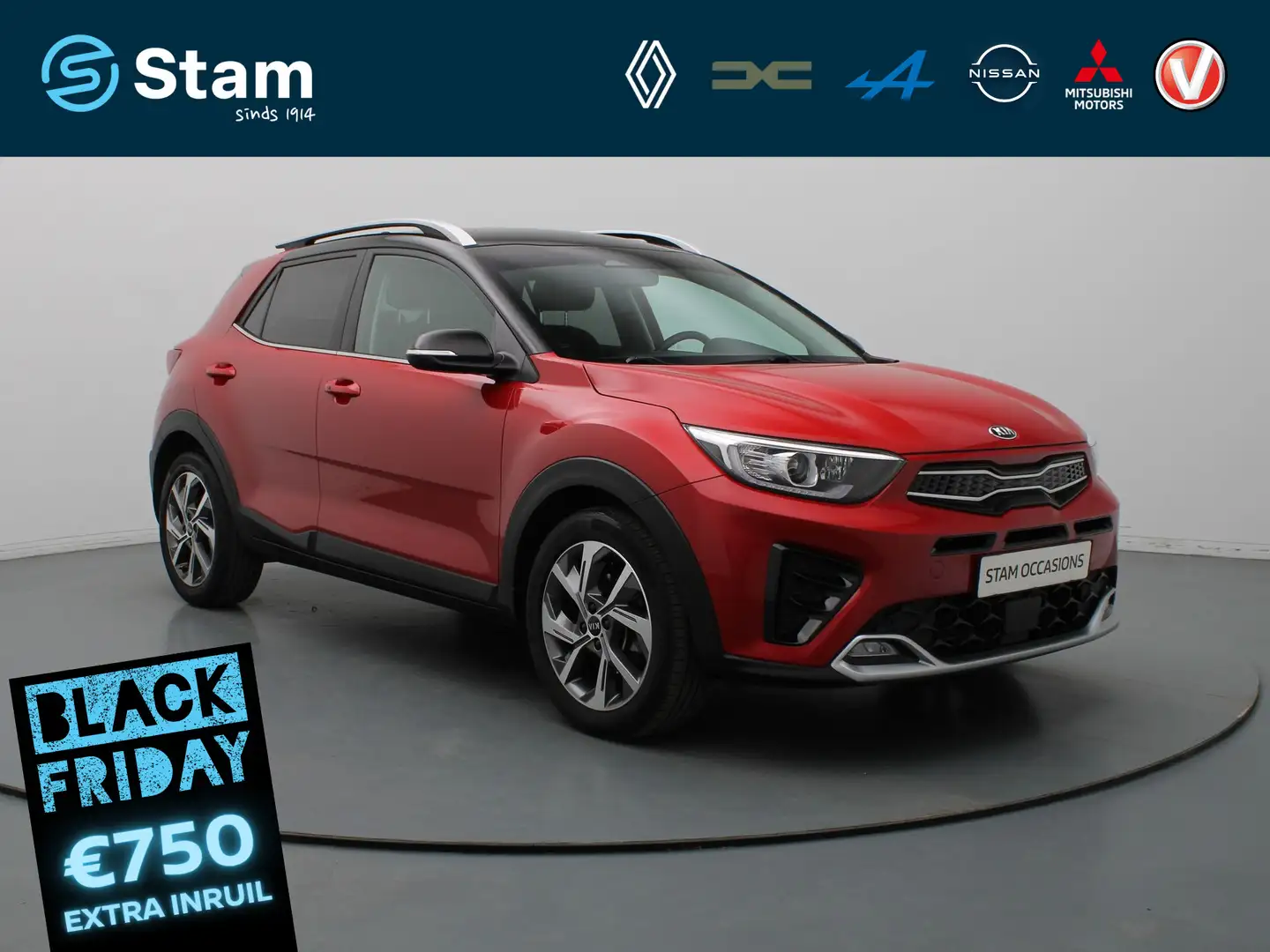 Kia Stonic 100pk T-GDi MHEV GT-Line Camera | Cruise | Navi | Rot - 1