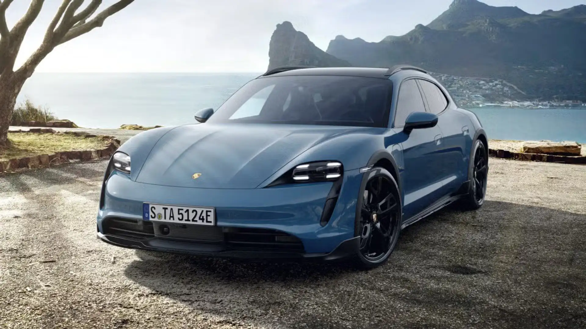 Porsche Taycan 4 Cross Turismo Modrá - 1