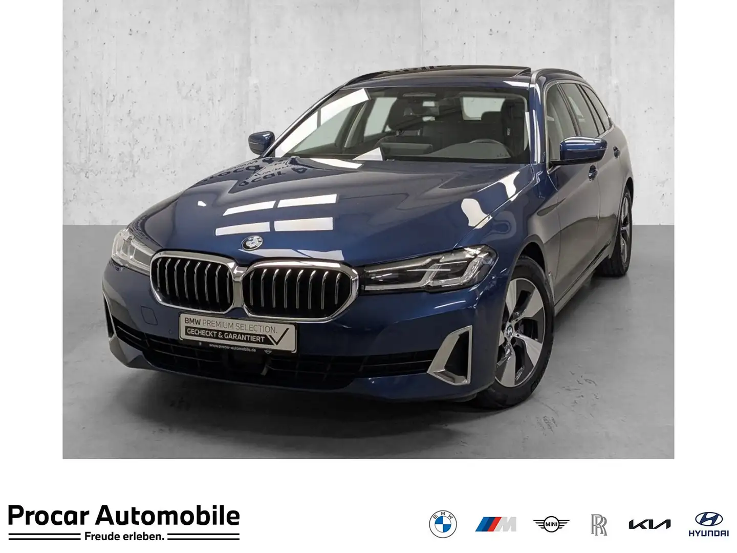 BMW 520 d Touring Pano DA Prof PA HiFi DAB LED Blau - 1