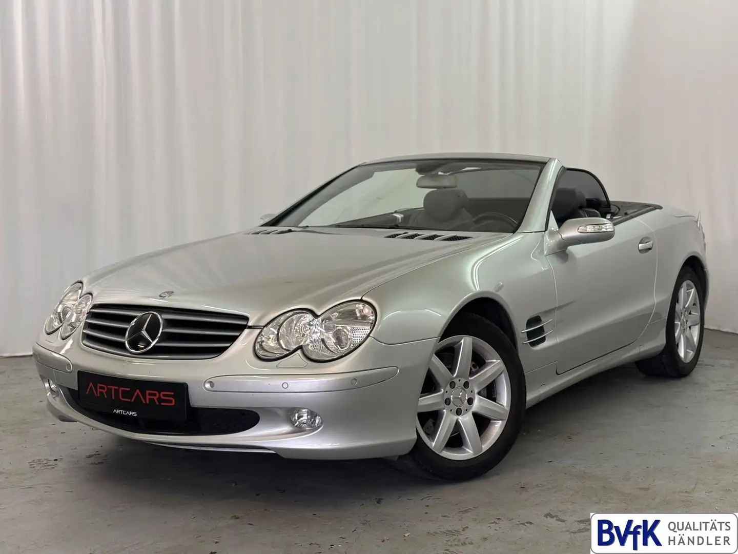 Mercedes-Benz SL 500 Deutsches Fzg/ORIGINAL/SCHECKHEFT Silber - 1
