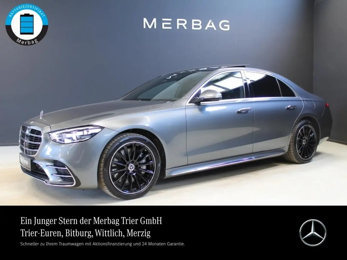 Mercedes-Benz S 450 e  *AMG Pano Head Burmest 3D Sitzklima Grey - 1