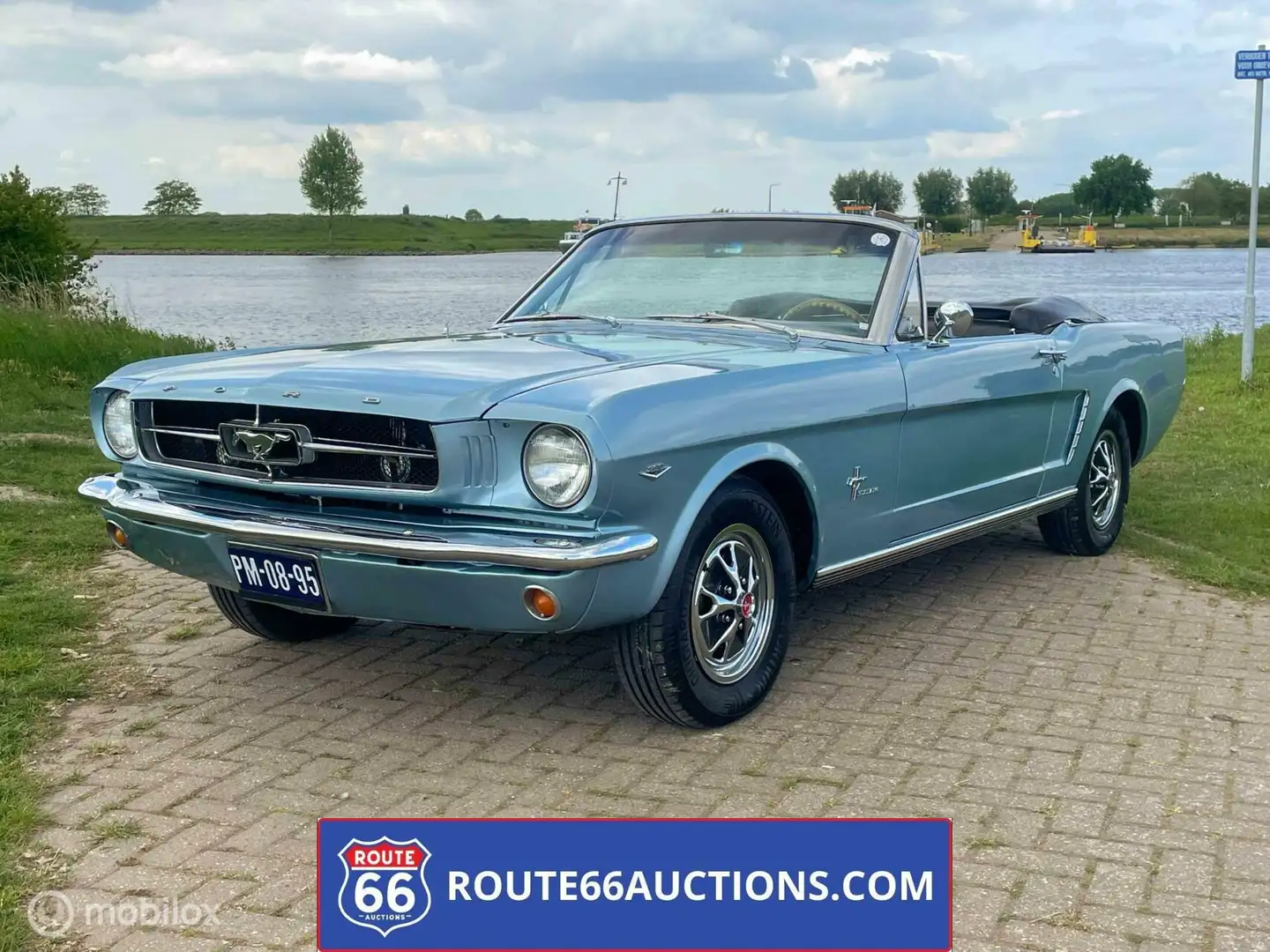Ford Mustang Cabriolet 1965 | Route 66 auctions Blauw - 1