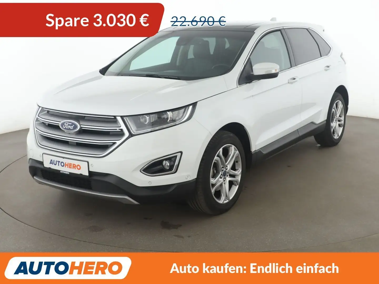 Ford Edge 2.0 TDCi Bi-Turbo Titanium 4x4 Aut. *LED*NAVI*ACC* Weiß - 1
