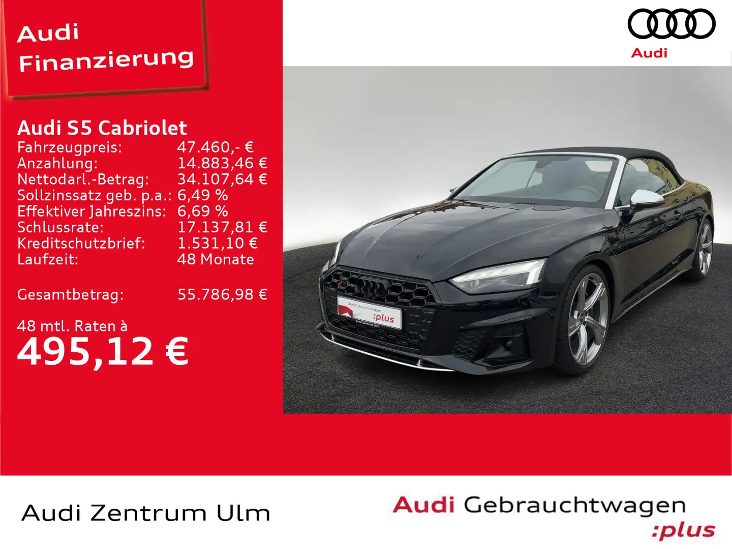 Audi S5 3.0 TFSI quattro MATRIX B&O 360°KAM Schwarz - 1