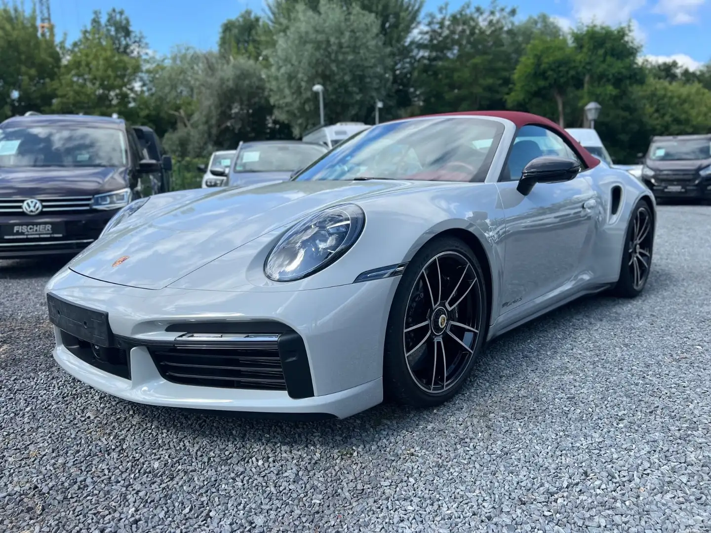 Porsche 992 911 Turbo S+M-LED+NAV+BURMESTER+1 HAND+APPROVED+ Grau - 1