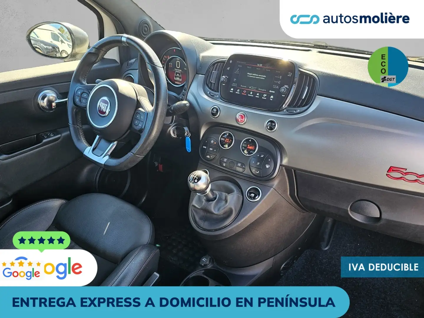 Fiat 500C 1.0 Hybrid Sport 52kW Blanco - 2