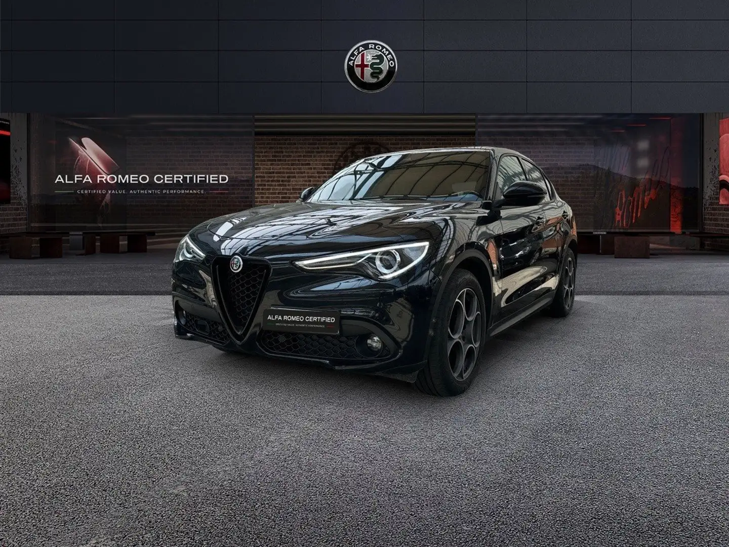 Alfa Romeo Stelvio 2.2 TD 190 CV Sprint AT8 Q4 Чорний - 1