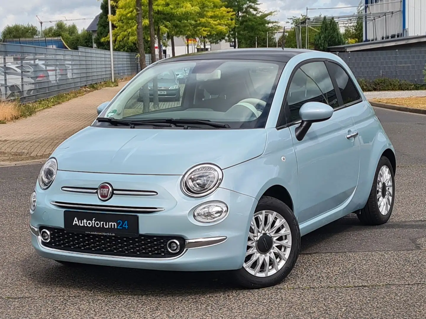 Fiat 500 Basis*Navi*PDC*8-Fach*Panorama* Blau - 1