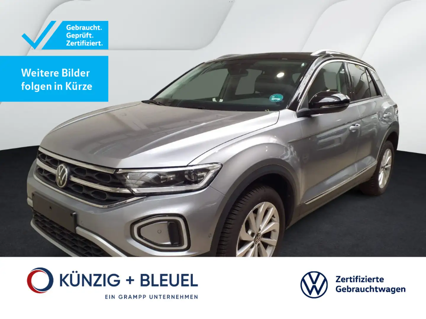 Volkswagen T-Roc T-ROC Style 1,5 TSI*DSG*Nav*AHK*LED+*ACC*PDC Silber - 1