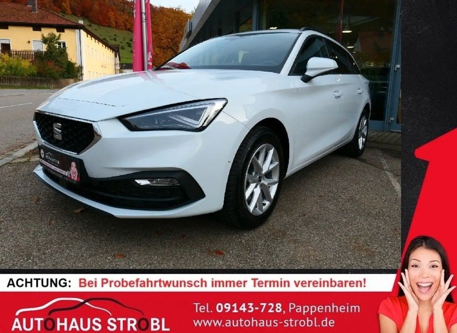 SEAT Leon Sportstourer 2.0 TDI Style DSG/ MATRIX/ AHK Weiß - 1