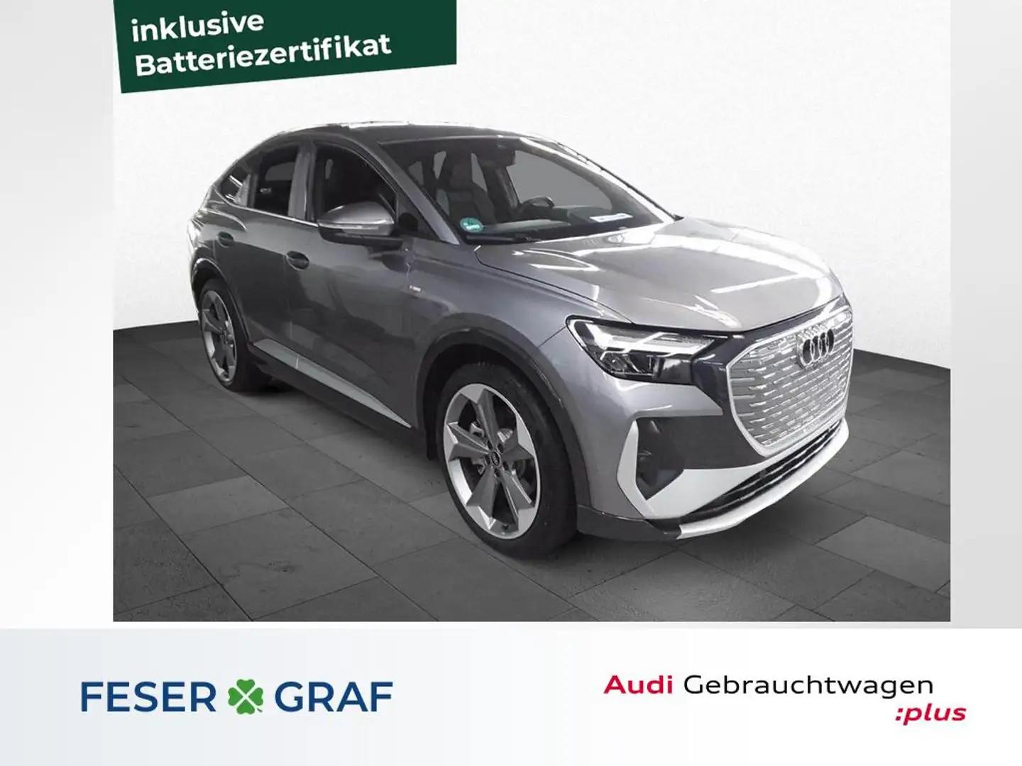 Audi Q4 e-tron Sportback 50 e-tron qu.+ACC+S line+Navi+ Gris - 1
