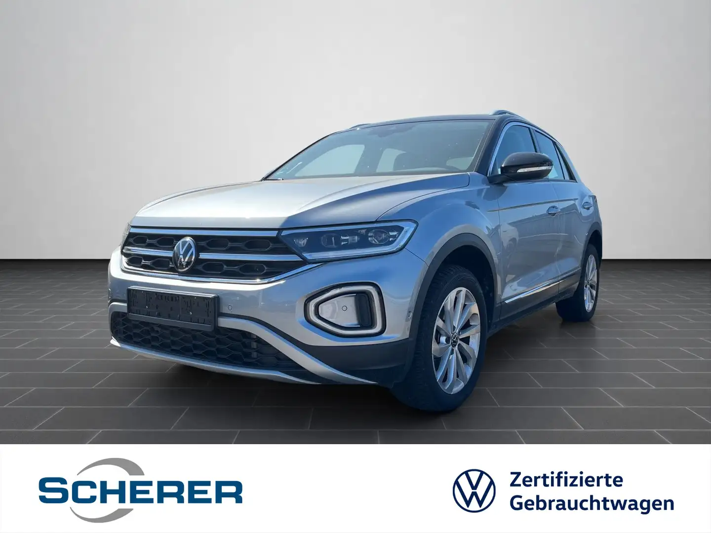 Volkswagen T-Roc Style 1.5 TSI DSG ACC AHK LED NAVI PDC RFK Silber - 1
