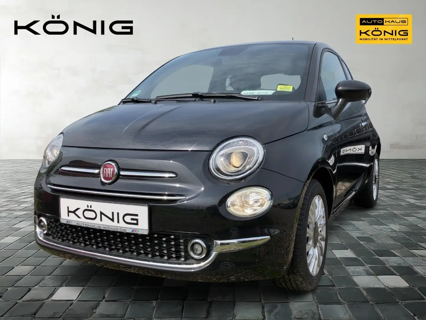 Fiat 500 DOLCEVITA, Klima, Carplay Schwarz - 1