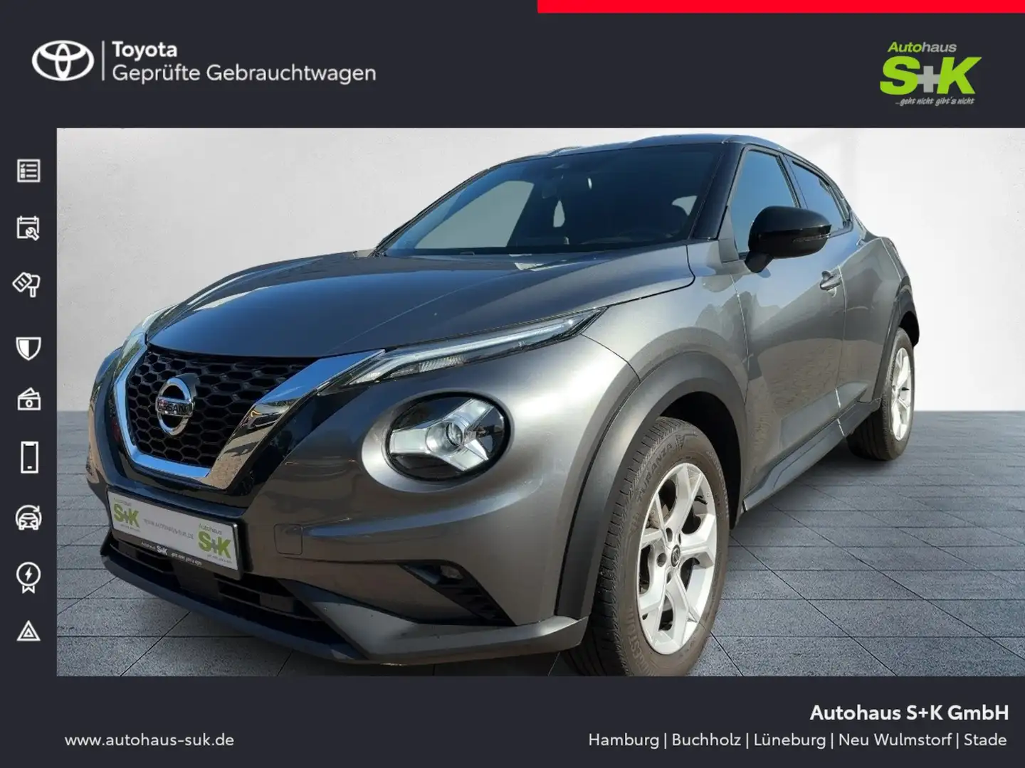 Nissan Juke N-Connecta+SHZ+KLIMA+PDC+NAVI+LICHTAUTOMATIK Grigio - 1