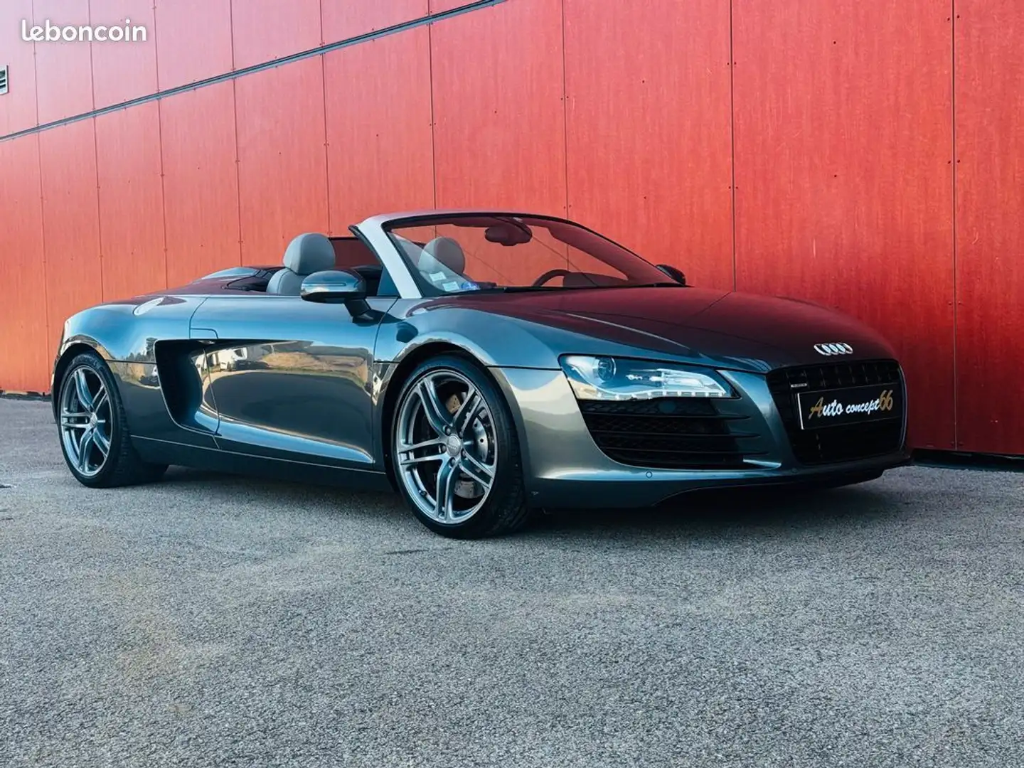 Audi R8 Phase 2 4.2 V8 430 ch Rtronic Quattro Gris - 1