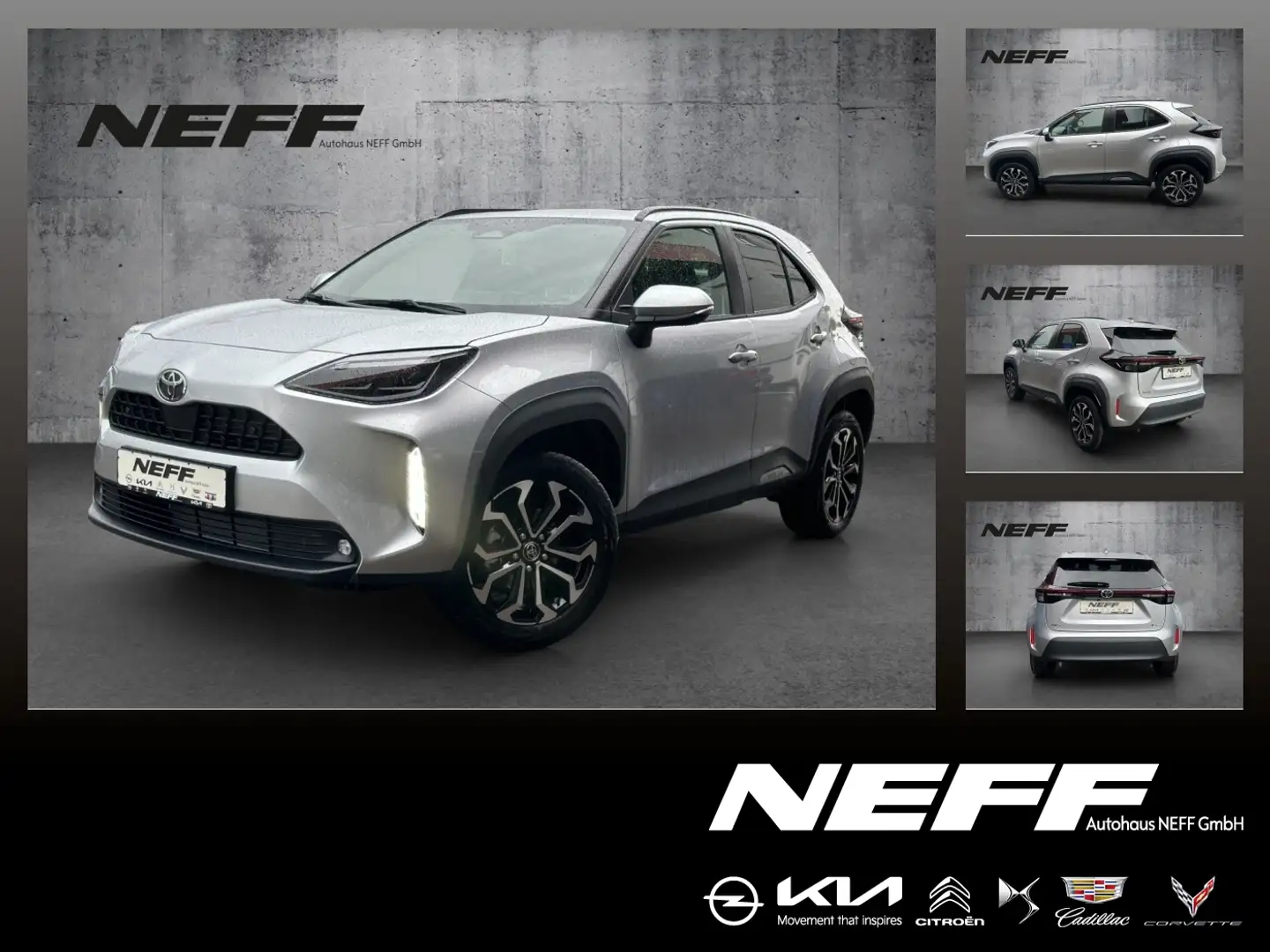 Toyota Yaris Cross 1.5 FWD Teamplayer FLA KAM ACC Argent - 1