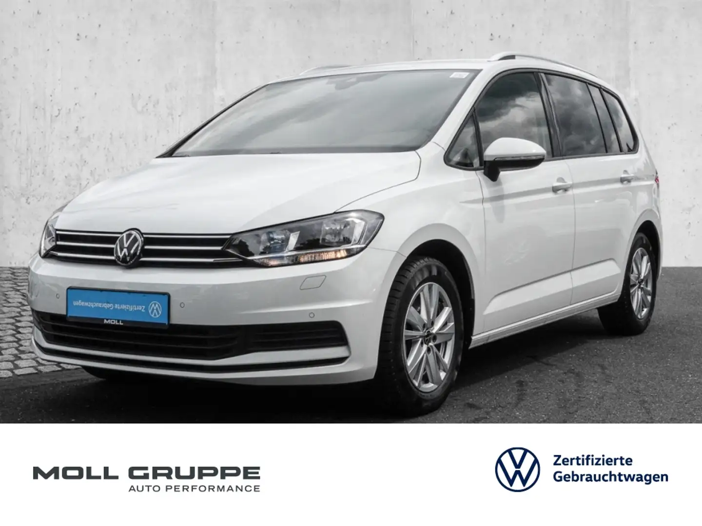 Volkswagen Touran 1.5 TSI DSG Comfortline ACC AHK AUT KAM Weiß - 1